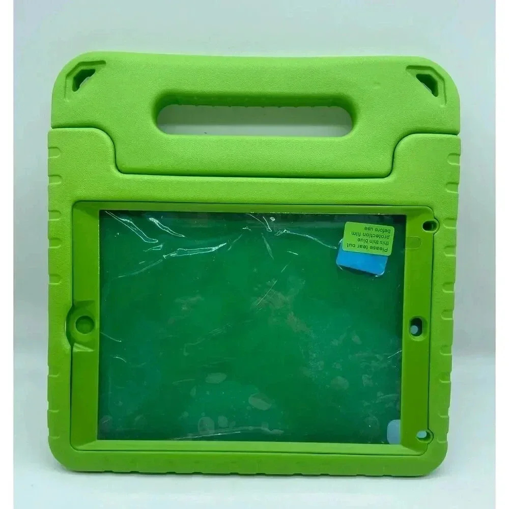 Kids EVA Shockproof Case Screen Protector Stand For 9.3”x6.6” Tablet Green Flaws
